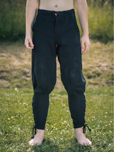 Trollfelsen Mitelalter Gewandung Hose Wikinger Schwarz